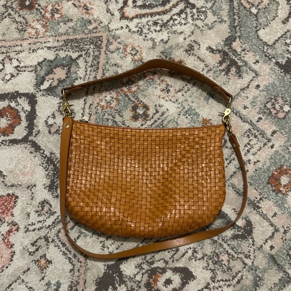 CLARE V - Moyen natural/ tan leather messenger bag - Picture 4 of 12